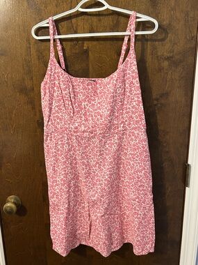 Old Navy Pink and White Floral Summer Dress